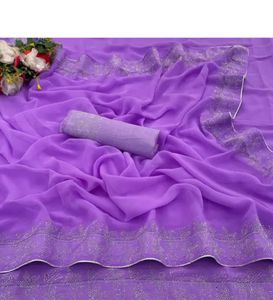 Elegant Purple Saree