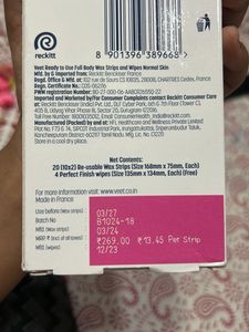 Veet Professional Wax Strips