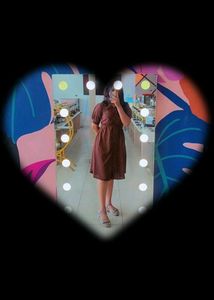 Aesthetic Brown Midi Dress
