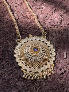 Long Chain With Minimal Purple Stone Dollar