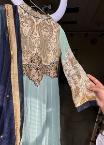 Beautiful Patch Work Gown With Dupatta