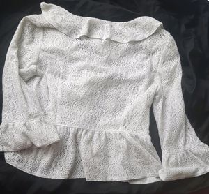 Price Drop! Vintage Peplum Lace Top