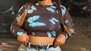 Butterfly Printed Crop Top 🦋