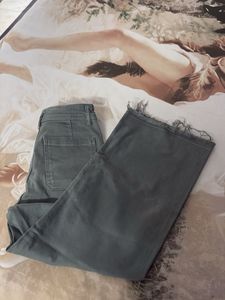 Zara Wide Leg Denim Pants