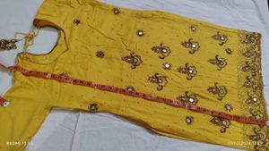 Yellow Complete Salwar Suit Embroidered