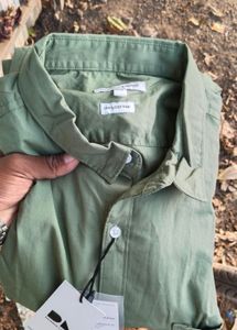 Olive Green Formal Shirt For Men