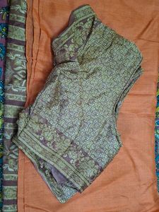 Tusser Silk Saree With Blouse