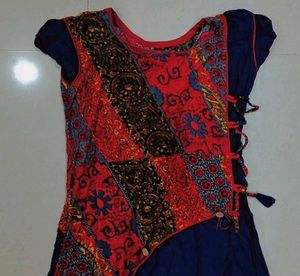 Patchwork Midi Dress