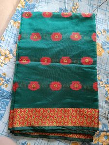 Embellished Banarasi Jacquard Saree Sea Green💚