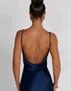 Elegant Navy Blue Gown