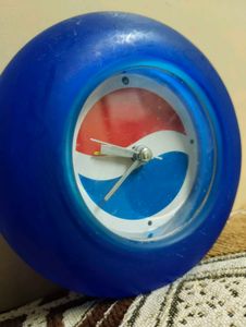 Vintage Pepsi Wall Clock With ⏰ Alarm
