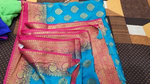 Beautiful Heavy New Saree In Banarasi Silk