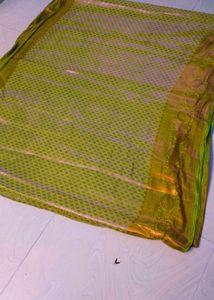 Shinning Green Colour Soft Banarasi Silk Saree