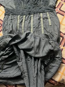 Flowy Grey Midi Dress