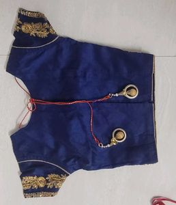 Pink &amp; Gold Polka Dot Lehenga Skirt