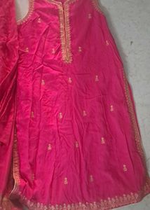 Pink Embroidered Kurta Set