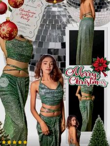 shimmer cord-set for women crop top and skir