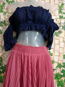 New😍off shoulder Crop Top