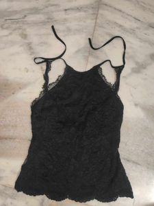 Black Halter Neck Top