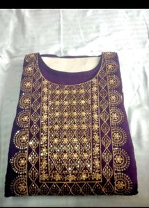 Purple Embroidered Salwar Kameez Suit