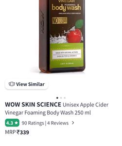 WOW SKIN SCIENCE Unisex Fomaing BODY WASH