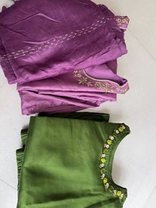 Green Satin Top