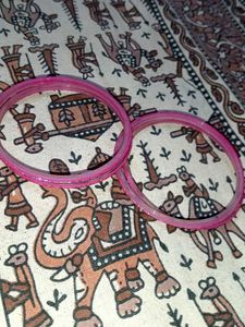 Pink Glitter Bangles