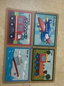 Wooden Transportation Puzzle &amp; Stacker