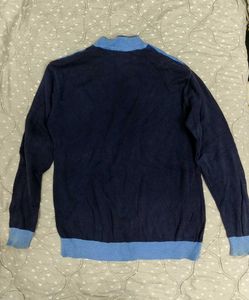 Blue Striped Sweater for Men