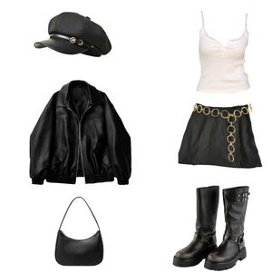Office Siren Slit Black Skirt