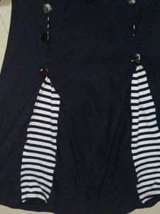 Navy And White Dungaree