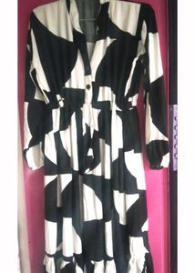 Mini Black & White Dress