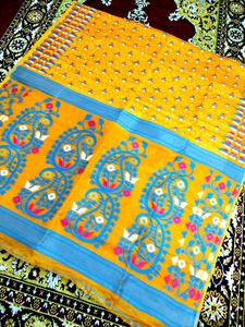 Cotton Jamdani Saree Without Blouse Piece