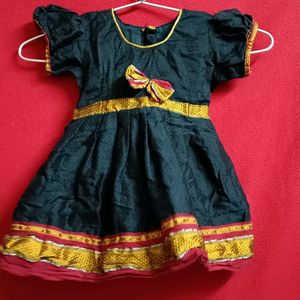 Baby Girl Black Khan Dress