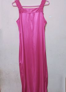 Night Dress In Colour Hot Pink