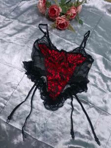 Red &amp; Black Lace Lingerie