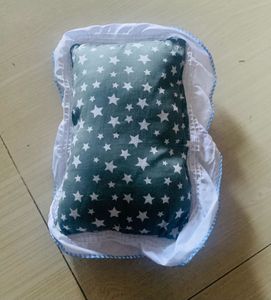 Unisex baby bed, pillow, side pillow