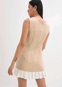 Chic Beige Mini Dress