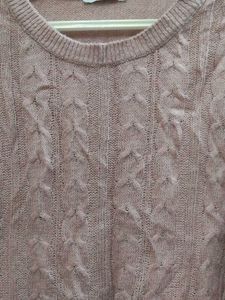 Pink Knit Crop Sweater