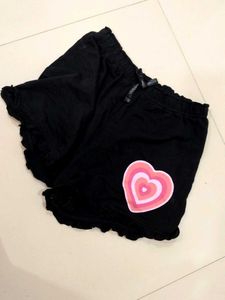 Black Heart Shorts