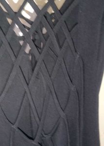 Chic Black Trousers with Zipper Detail,Stylish Top