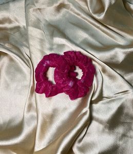 Organza Scrunchies |pack Of 6 With Freebies