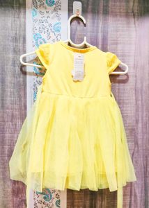 Brand New Cute Baby Dress With Pearl Detail