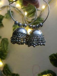 Hoop Jhumka Earrings