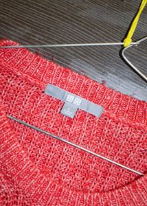 Coral Knit Pullover Sweater