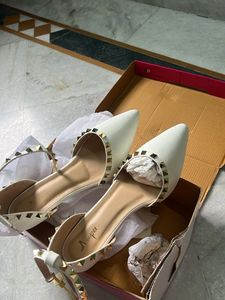 Brand New Studded White Heels - Size 38