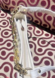 White Chain Shoulder Bag