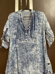 Denim Look Top 3XL