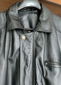Leather Jacket For Men In Black Colour