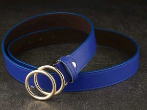 Blue Double Ring Belt